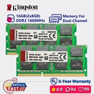 Kingston 16gb 8gb 1600mhz ddr3 Dual channel laptop memory ram sodimm pc3 12800s 1.5v