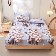 clipper transport Washed Cotton Fitted Bedsheet With Rubber - Tatami mattress protective cover Singl