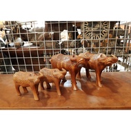 WOODEN CARABAO,DISPLAY 2 SIZES