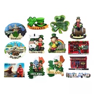 Europe Ireland 3D Fridge Magnets Tourism Souvenir Refrigerator Magnets Sticker Collection Handicraft