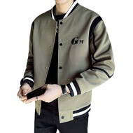 Hanlu แจ็คเก็ตผู้ชายแจ็กเก็ตเบสบอลแฟชั่นแจ็คเก็ตฤดูหนาวหล่อสบายๆ