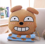 Kakao Card fart Duck duck air conditioner blanket pillow hand cover size 35cm blanket 80*100cm