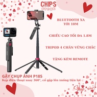 P185 4-Legged Photography Stick 360 Degree Rotation, Livestream Tripod, Remote Video Recording via B