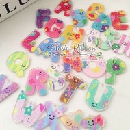 Alphabet Letter Charm/Charm Alphabet Letter Charm (Charm Letter with Pendulum Hole) Alphabet Beads C