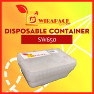 Container ShangWei 650ml Rectangle Microwaveable Food Container 650ml 10pcs/50pcs/Wholesale Bekas Ma