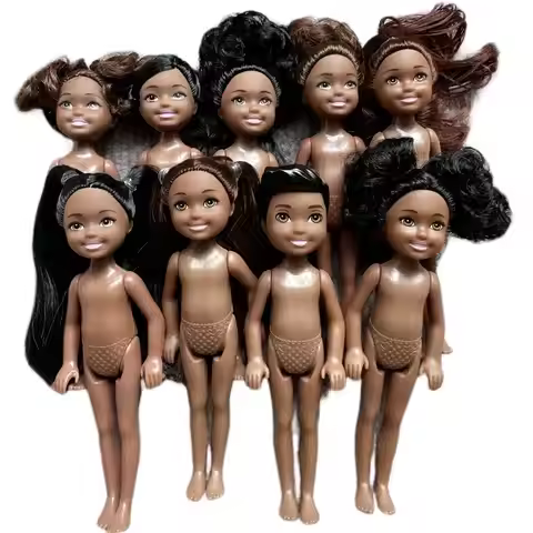 13cm Mini Kelly 5-inch Little Boys Girls Dark Ordinary Skin Naked Body Reborn Bjd 1/12 Toys For Kids