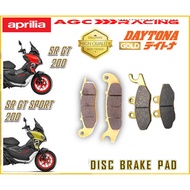APRILIA DISC BRAKE PADS SR GT 200 SR GT SPORT 200 GOLD QUALITY