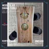 MEJA MAKAN KAYU BALAK DINING TABLE WOOD SLAB