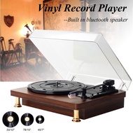 Vintage Gramophone Phonograph Player Bluetooth Music Player Vinyl Turntable Record Player Speakers F