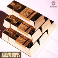 Gold Bar Whiskey 50 mL (Bundle of 6) 40 Percent ABV