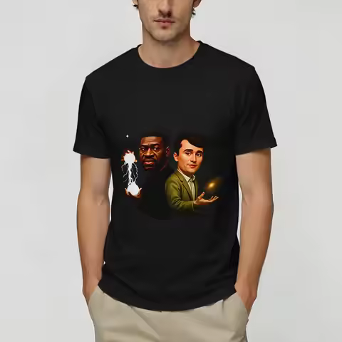 George Floyd & Charlie Kirk T-Shirt Summer Novelty T-Shirts Couple 100 Cotton 4XL 5XL 6XL Tees Short