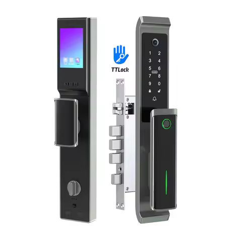 New Bluetooth TTlock App Security Door Camera Lock Video Fingerprint Household Electric Automatic De