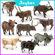 [Animal Model] Educational plastic animal toy buffalo cow model