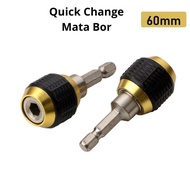 MATA Drill Bit Adapter Hex Shank Screwdriver Bit 60mm Quick Coupling Hex Handle Drill Bit Adapter