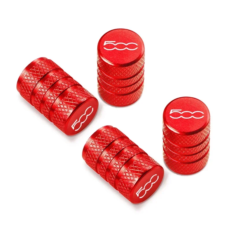 4pcs For Fiat Abarth 500 Abarth 124 Abarth 595 Car Accessories Car Wheel Tire Valve Caps Tyre Stem C