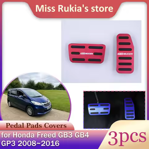 Car Gas Brake Pedal for Honda Freed GB3 GB4 GP3 2008~2016 No Drilling Anti-Slip Footrest Fuel Pedals