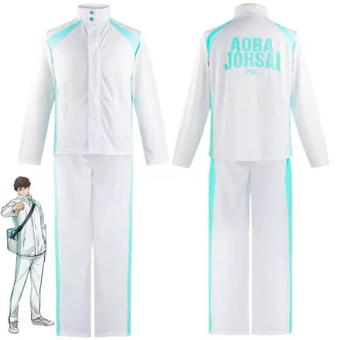 Anime Haikyuu Oikawa Tooru Cosplay Costumes AOBA JOHSAI High School Uniform Iwazumi Hajime Volleybal