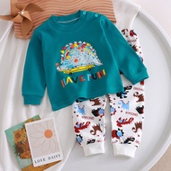 （3m-8Y）Kids Pyjamas Set Children Sleepwear 100% Cotton Kids Cloth Baby Nightwear Clothes Pajamas