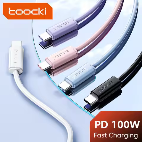 Toocki PD 100W 60W Type C To Type C Cable For Huawei Mate 40 30 Pro P50 40 30 Xiaomi 13 12 Samsung S