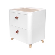 HomePro ตู้ลิ้นชัก 2 ชั้น ขาไม้  JOIN 42x32x45 ซม. สีขาว แบรนด์ STACKO