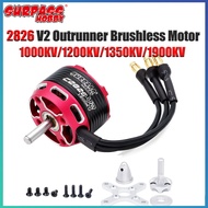 SURPASS HOBBY C2826 V2 Outrunner Brushless Motor 2826 1000KV 1200KV 1350KV 1900KV For RC Fixed-wing 