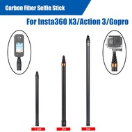 Invisible Selfie Stick For Insta360 X4 one x2  X3/DJ Action 3 for Gopro 10 11 12  Carbon Fiber 3M Invisible Extended Edition Selfie Stick Cameras Accessory