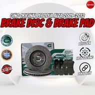GINO BRAKE DISC / DISC ROTOR - PERODUA ALZA 2009-2025