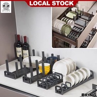 Plate Organiser Bowl Holder Dish Rack Kitchen Drawer Organiser Cabinet Organizer yh