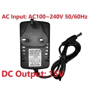 UK Plug AC To DC Power Adapter 15V1A 15V2A 15V3A AC Power Supply Transformer Adapter Converter Wall 