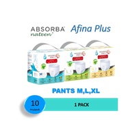 Absorba Afina Plus Adult Diapers Pants Lampin Dewasa  Size M/L/XL (1 Pack)  - Ready Stock