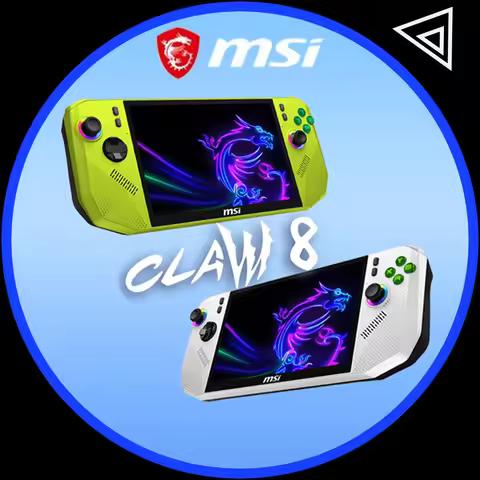 MSI CLAW 8 Handheld Gaming Console (Ryzen Edition) 2025 1 Portable Gaming Device AMD Z2 Extreme Proc