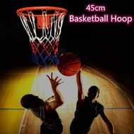 Basketball Hoop ห่วงบาสเกตบอล แขวนติดผนังขอบโลหะ ขนาด 45 Cm รุ่น ห่วงบาสเกตบอลแขวนติดผนังขอบโลหะเป้า