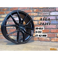 ASGA 742F1 WHEELS 18INC CAMRY ESTIMA VELLFIRE ALPHARD CIVIC FC FD FB GOLF PASSAT JETTA W176 W205 C11