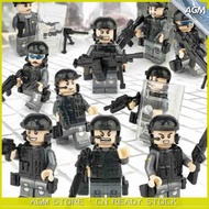 10PCS SWAT POLICE Military Mini figures Kit Army Soldier Toys Blocks