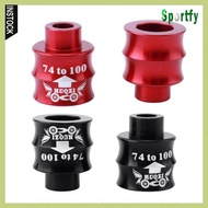[lzdxwcke1] 1 Pair Bicycle Hub Conversion Seat 74mm to 100mm Extension Axle Hub Adapter - Lightweigh