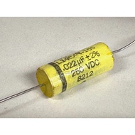 1pc-ACUSHNET 0.022 Uf 22nF 250V 2% L146XR-165 Horizontal Metal Film Capacitor Kapasitor Kipas Siling