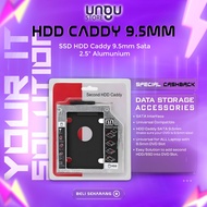 SSD HDD Caddy Aluminum 9.5mm Slim Hard Disk SSD Caddy SATA DVD Slot Laptop Caddy Laptop Slim 9.5 mm