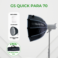 GS QUICK PARA 70 & 90 PARABOLIC SOFTBOX WITH GRID & BOWENS MOUNT SOFTBOX FOR PHOTOGRAPHY VIDEOGRAPHY