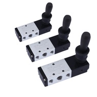 4H230C/E-06/08 4HA230C/E-06/08 1/8" 1/4" 2 Position 5 Port Manual 5 Way Pneumatic Air Valve   Hand L