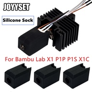 For Bambu Lab P1P P1S Silicone Sock High-temperature Sleeve X1 Heated Block Cover for Bambu X1-Carbo