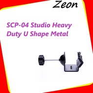 Zeon SCP-04 Studio Heavy Duty U Shape Metal C-Clamp U Clip Bracket for Photo Studio Lighting Light S