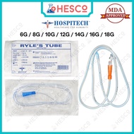 PVC Stomach Tube Ryles Tube 1pc Tiub Nasogastrik – 6G 8G 10G 12G 14G 16G 18G Feeding Tube Medical Gr