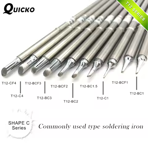 SHAPE C series T12-CF4 T12-C4 BCF3 BC3 T12-BCF2 BC2 T12-BC1.5 C1 BCF1 BC1 Solder Iron Tips for Solde