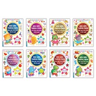Books - Set of 8 smart peel-and-stick books for learning and playing for 2-6 years old