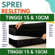 ZIPPER BEDSHEET FOAM MATTRESS COVER Height 15cm, 10cm