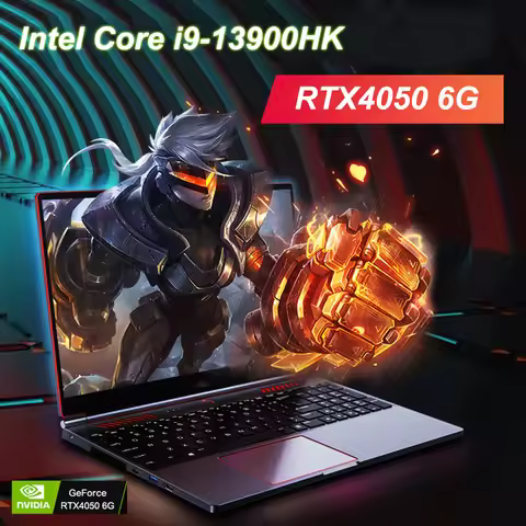 16.1 Inch Gaming Laptop RTX4050 6G Intel Core i9-13900HK Windows11 RAM Max 64GB DDR5 2*M.2 NVME 2TB 