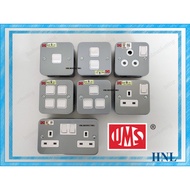 UMS 13A 15A METAL CLAD SWITCH SOCKET 1 GANG 2 GANG 3 GANG 4 GANG