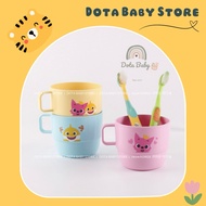 (KOREA) Combo of 3 Cups with Handles PINKPONG Baby Drinking Cups Made of Polyester Plastic