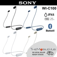 Sony WI-C100 Wireless Bluetooth In-Ear Headphones Earphones Neckband with Mic