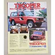 Old school Trooper car advertisement - original from old magazine